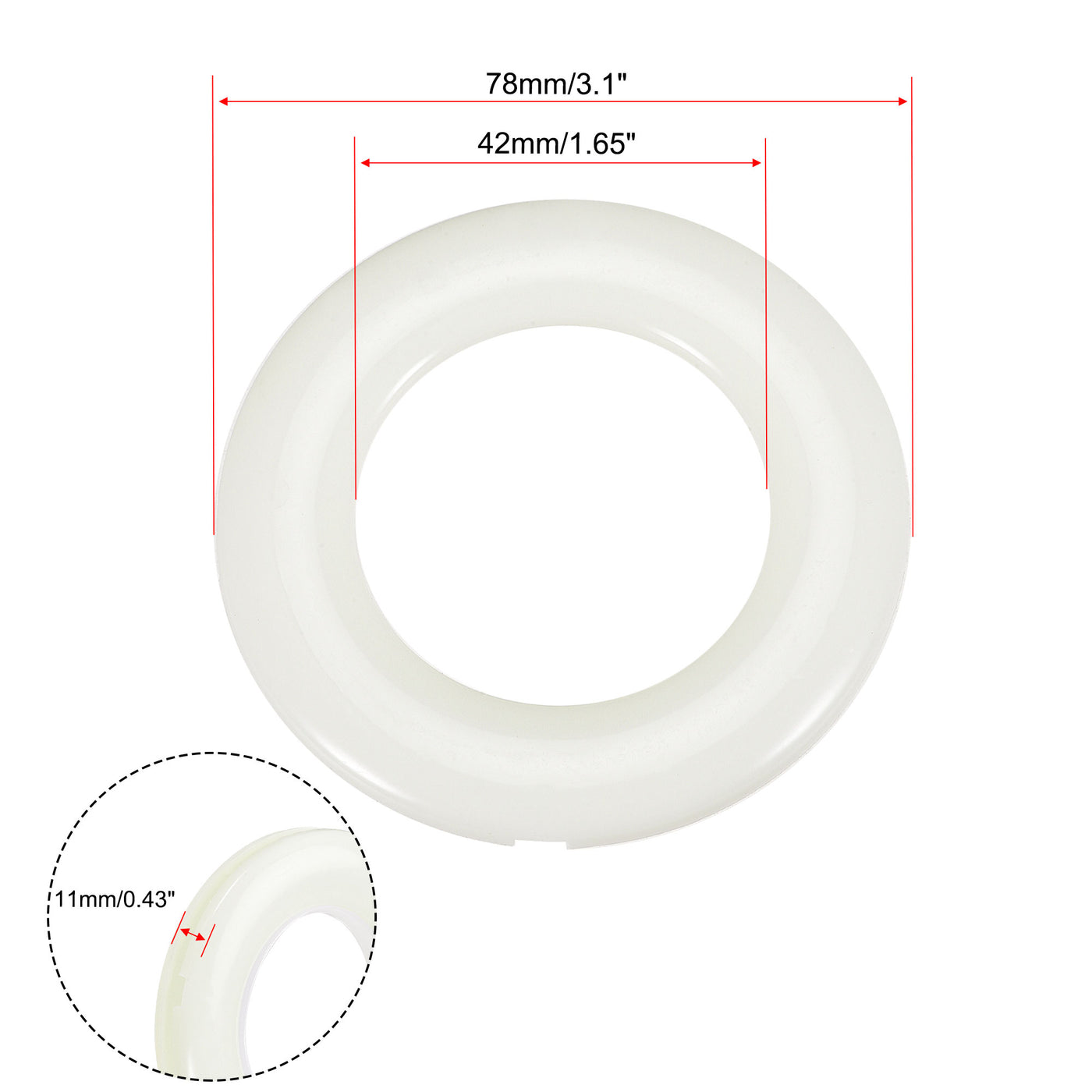 Harfington Curtain Grommets Curtain Eyelets Rings Home Window Decor