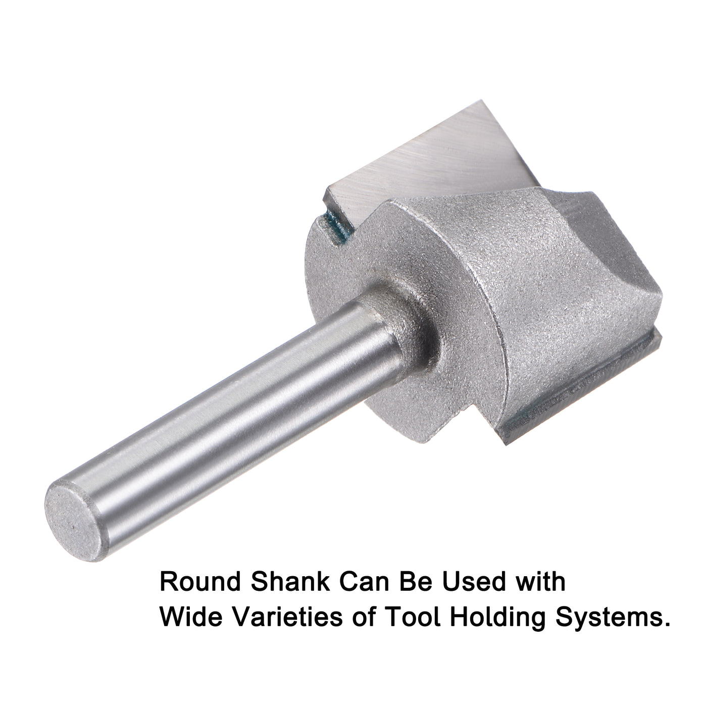 Harfington 7/8" Dia 1/4" Shank Bottom Cleaning Router Bit 2 Flute Carbide Tipped Uncoated