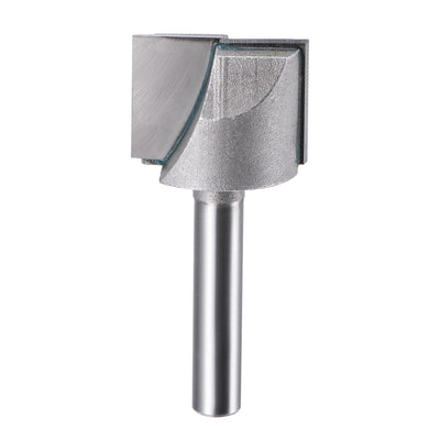 Harfington 7/8" Dia 1/4" Shank Bottom Cleaning Router Bit 2 Flute Carbide Tipped Uncoated