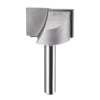 Harfington 1" Dia 1/4" Shank Bottom Cleaning Router Bit 2 Flute Carbide Tipped Uncoated