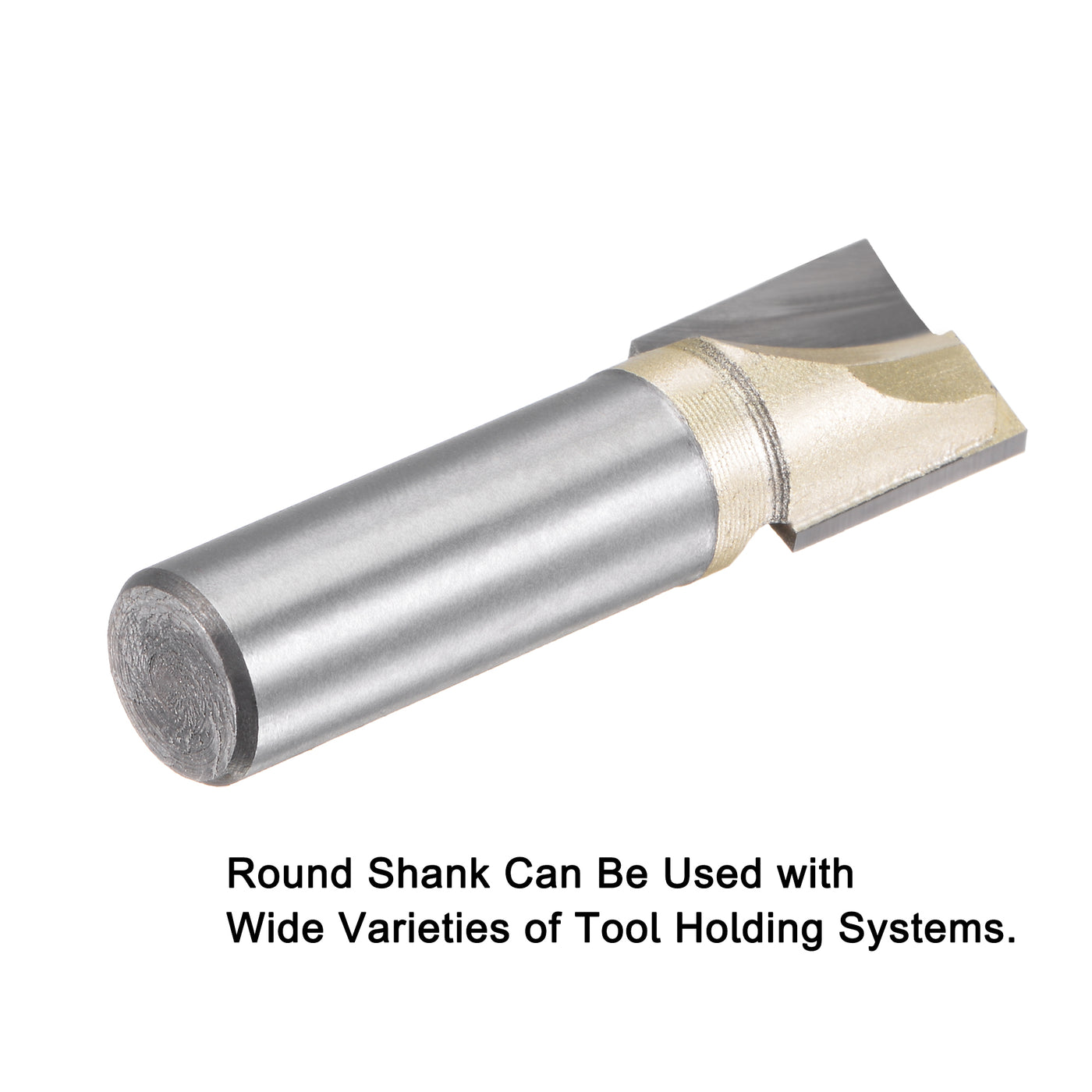 Harfington Shank Bottom Cleaning Router Bit Flutes Carbide Tipped Uncoated Cutter