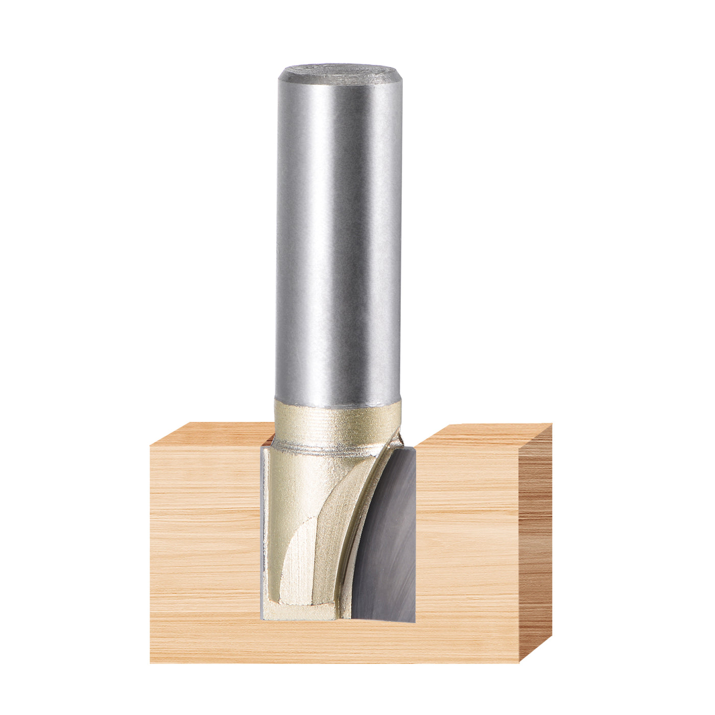 Harfington Shank Bottom Cleaning Router Bit Flutes Carbide Tipped Uncoated Cutter