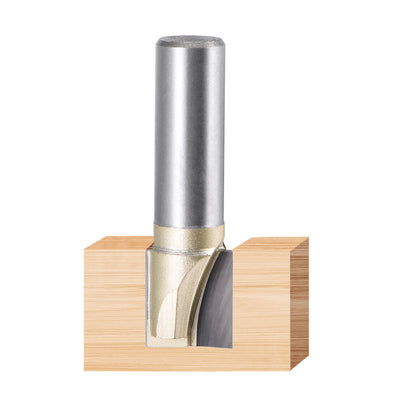 Harfington Shank Bottom Cleaning Router Bit Flutes Carbide Tipped Uncoated Cutter