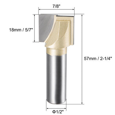 Harfington Shank Bottom Cleaning Router Bit Flutes Carbide Tipped Uncoated Cutter