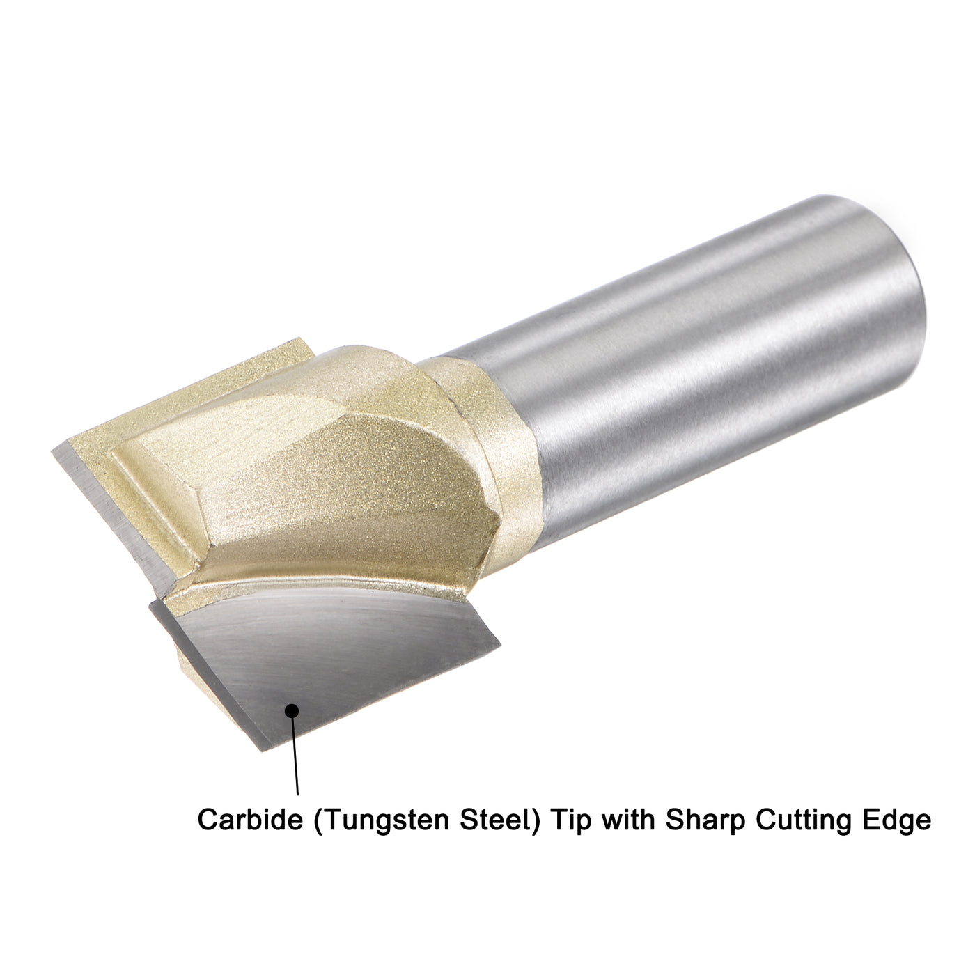 Harfington Shank Bottom Cleaning Router Bit Flutes Carbide Tipped Uncoated Cutter