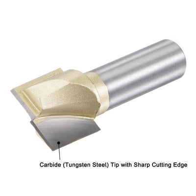 Harfington Shank Bottom Cleaning Router Bit Flutes Carbide Tipped Uncoated Cutter