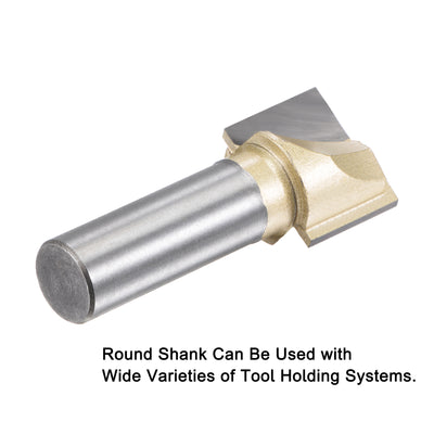 Harfington Shank Bottom Cleaning Router Bit Flutes Carbide Tipped Uncoated Cutter