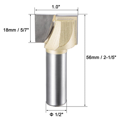 Harfington Shank Bottom Cleaning Router Bit Flutes Carbide Tipped Uncoated Cutter