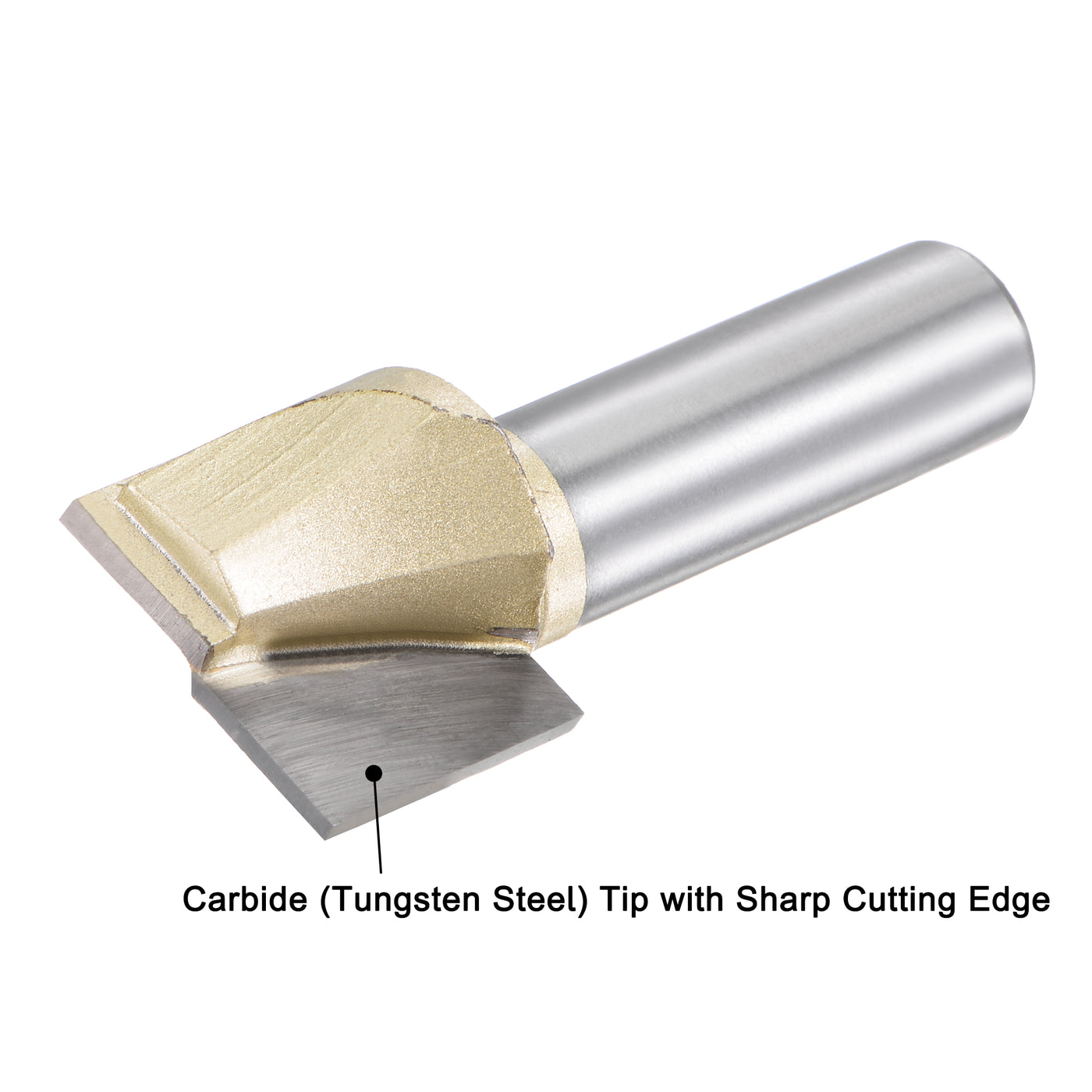 Harfington Shank Bottom Cleaning Router Bit Flutes Carbide Tipped Uncoated Cutter