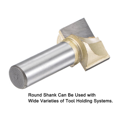 Harfington Shank Bottom Cleaning Router Bit Flutes Carbide Tipped Uncoated Cutter