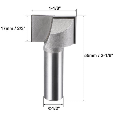 Harfington Bottom Cleaning Router Bits Carbide Tipped Uncoated Tools