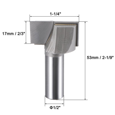 Harfington Bottom Cleaning Router Bits Carbide Tipped Uncoated Tools