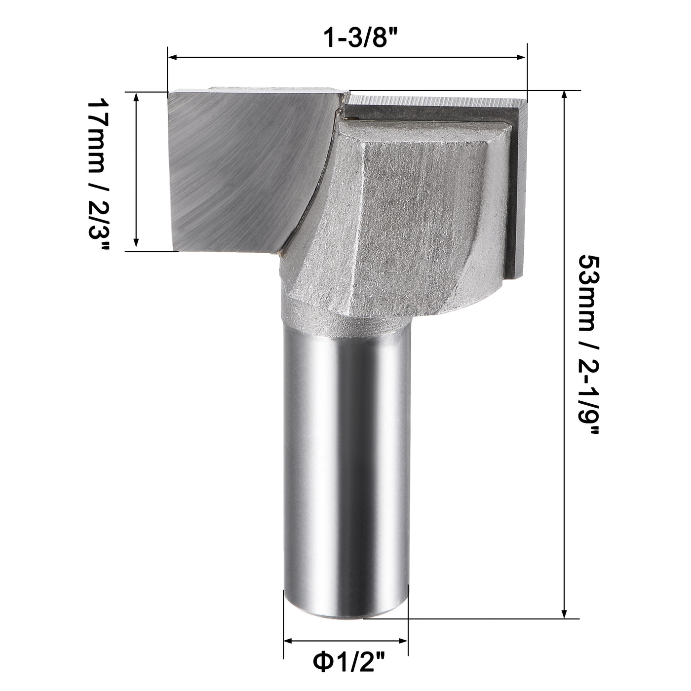 Harfington Bottom Cleaning Router Bits Carbide Tipped Uncoated Tools