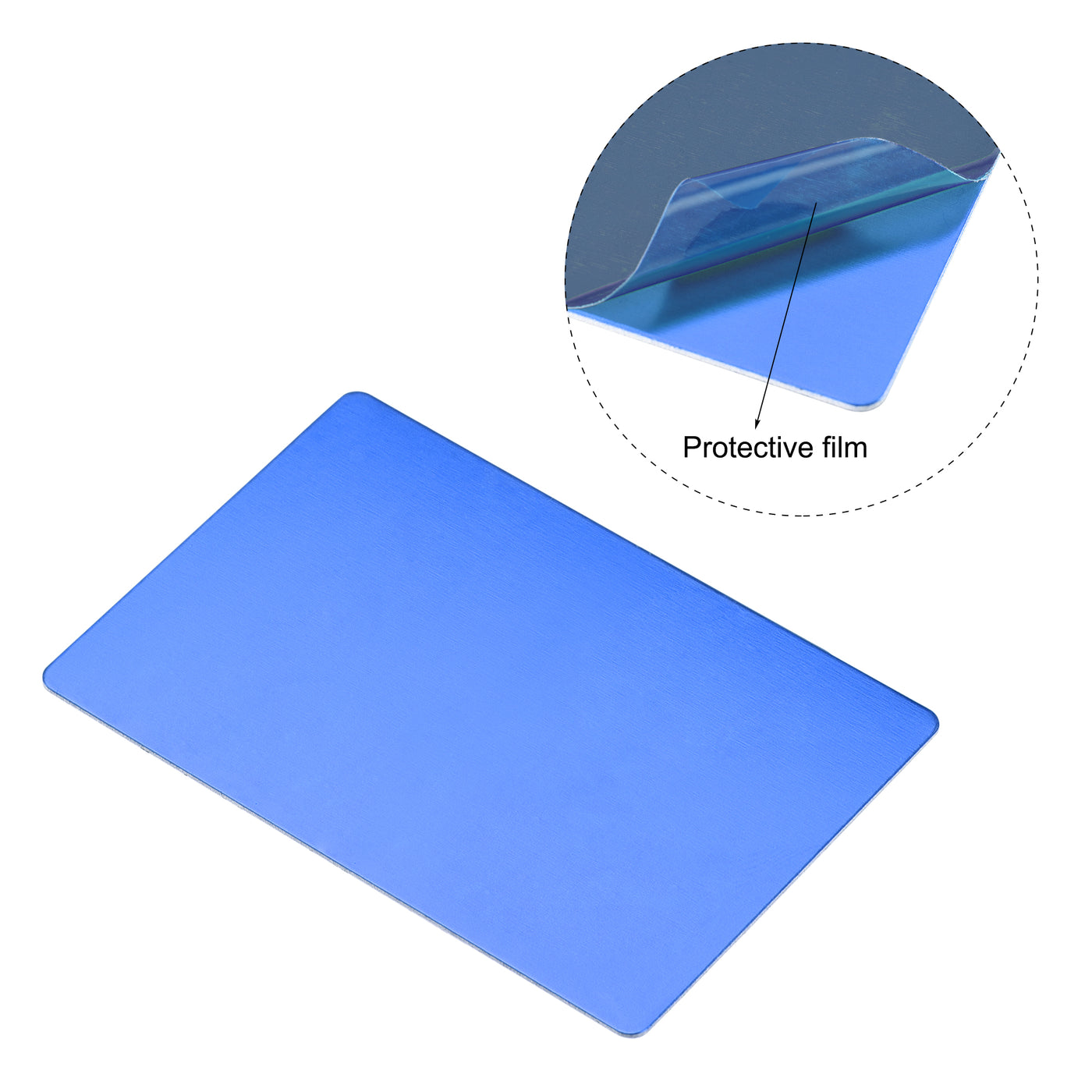 Harfington Blank Metal Cards, Anodized Aluminum Plates for DIY Laser Engraving Printing