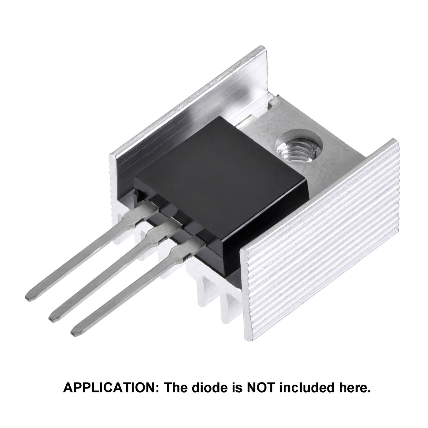 Harfington 16x15x10mm TO-220 Aluminum Heatsink for Cooling MOSFET Transistor Diodes TO-220 20pcs
