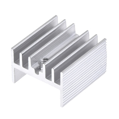 Harfington 16x15x10mm TO-220 Aluminum Heatsink for Cooling MOSFET Transistor Diodes TO-220 20pcs