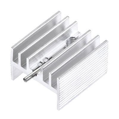 Harfington 16x15x10mm TO-220 Aluminum Heatsink for Cooling MOSFET Transistor Diodes with a Support Pin 10pcs