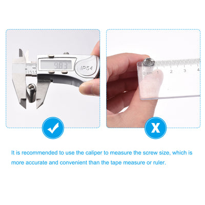 Harfington Slotted Set Grub Screws, M4 Metric 304 Stainless Steel Flat Point Set Screws Assortment Kit 1set (100pcs)