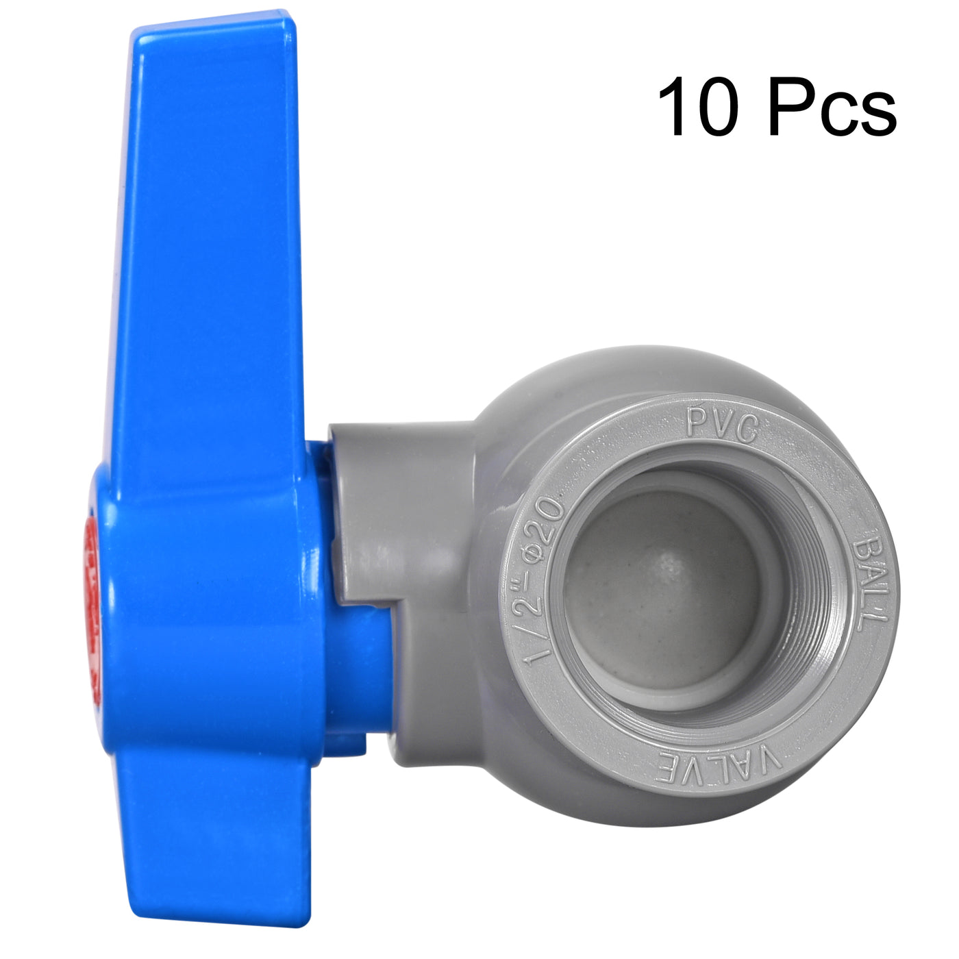Harfington Ball Valve, Female Thread PVC Valve for Aquarium Setup10Pcs