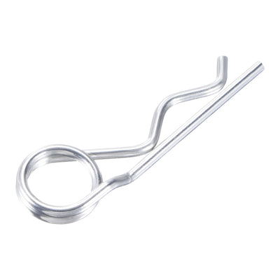Harfington R-Clip Pins - R Shaped Spring Cotter Pin Zinc-plating Trailer Tractor Mower Fastener Hardware