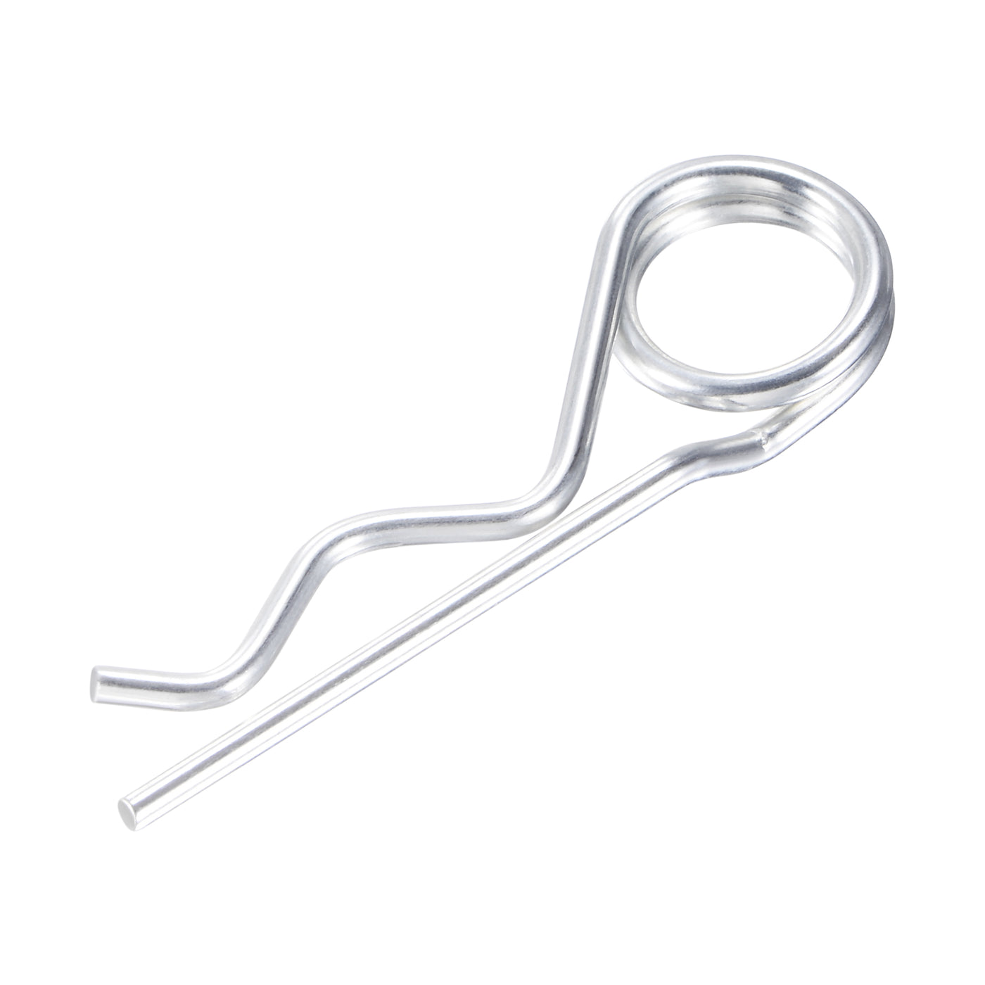 Harfington R-Clip Pins - R Shaped Spring Cotter Pin Zinc-plating Trailer Tractor Mower Fastener Hardware