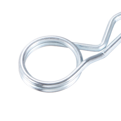 Harfington R-Clip Pins - R Shaped Spring Cotter Pin Zinc-plating Trailer Tractor Mower Fastener Hardware