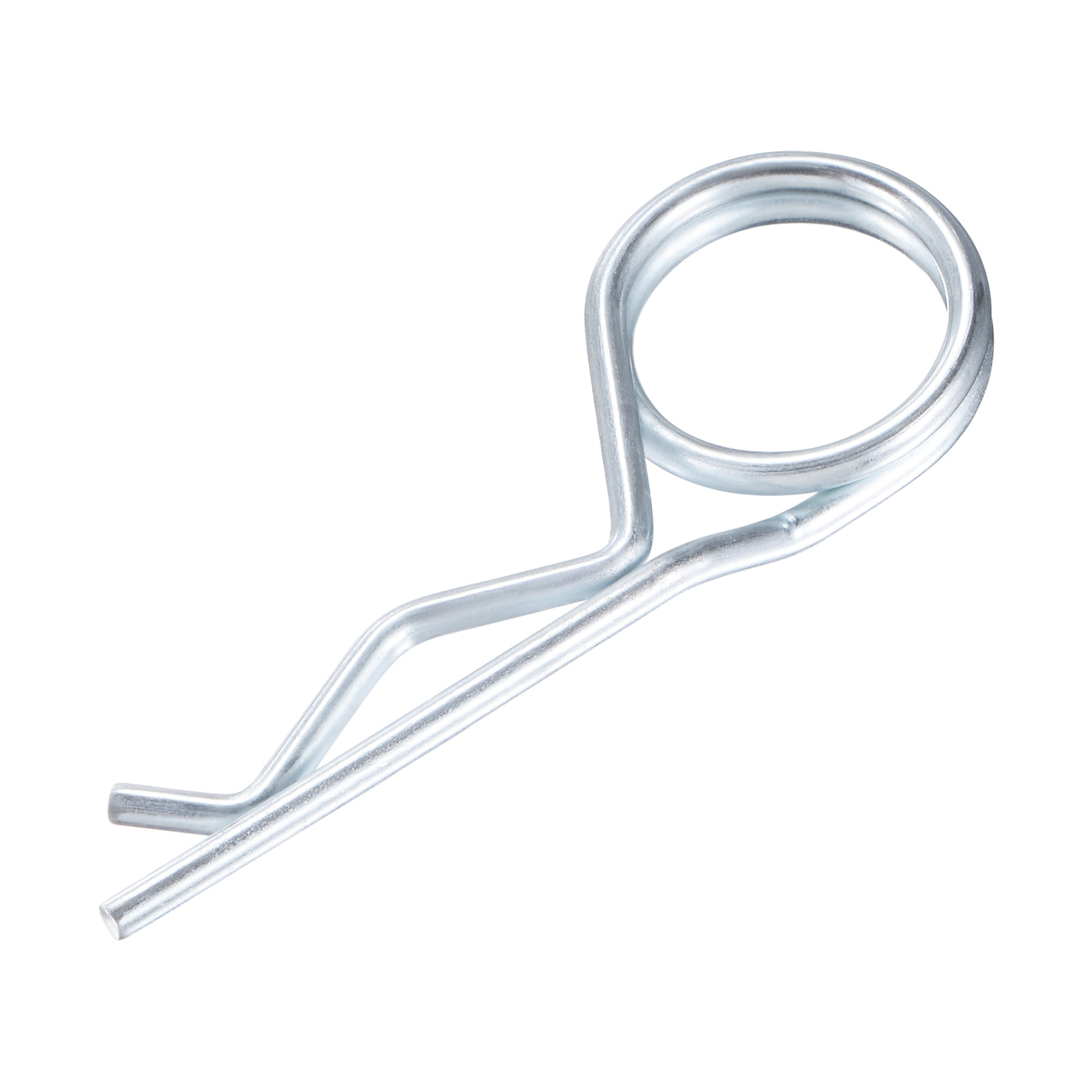 Harfington R-Clip Pins - R Shaped Spring Cotter Pin Zinc-plating Trailer Tractor Mower Fastener Hardware