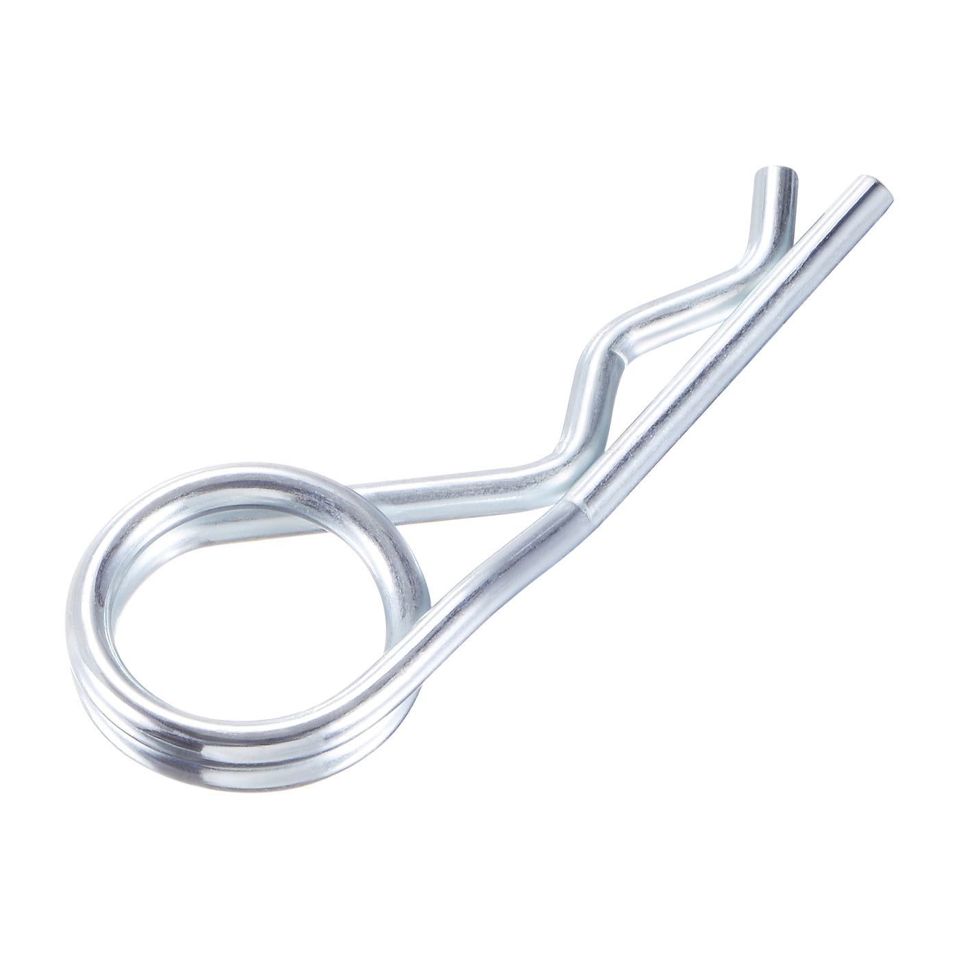 Harfington R-Clip Pins - R Shaped Spring Cotter Pin Zinc-plating Trailer Tractor Mower Fastener Hardware