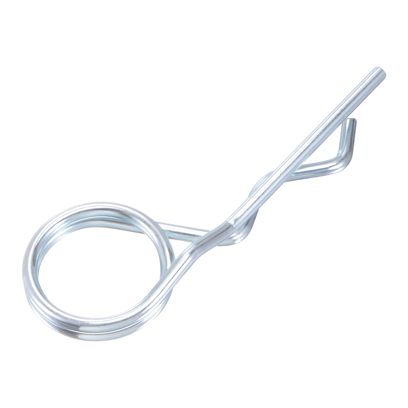 Harfington R-Clip Pins - R Shaped Spring Cotter Pin Zinc-plating Trailer Tractor Mower Fastener Hardware
