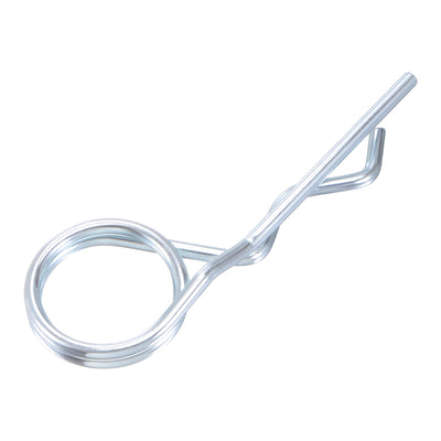 Harfington R-Clip Pins - R Shaped Spring Cotter Pin Zinc-plating Trailer Tractor Mower Fastener Hardware