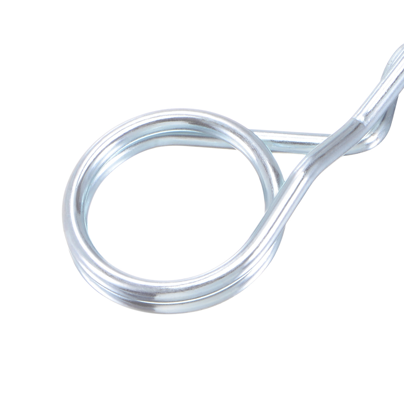 Harfington R-Clip Pins - R Shaped Spring Cotter Pin Zinc-plating Trailer Tractor Mower Fastener Hardware