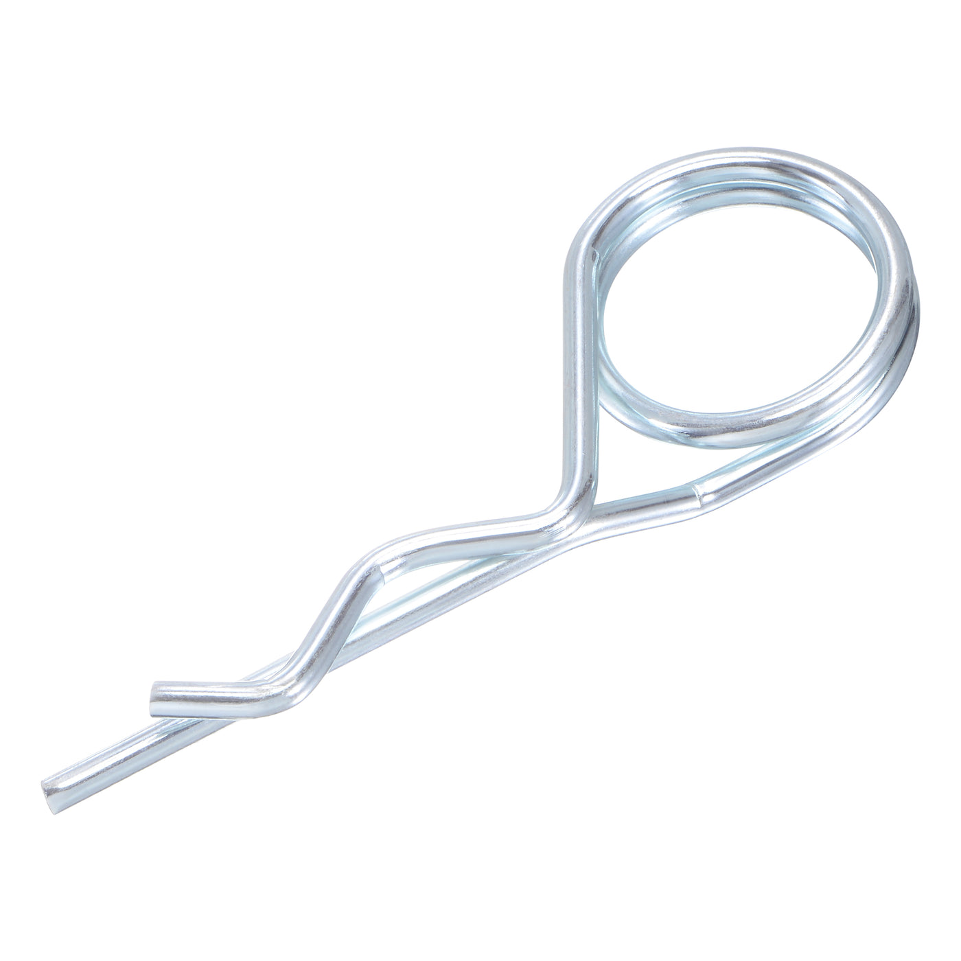 Harfington R-Clip Pins - R Shaped Spring Cotter Pin Zinc-plating Trailer Tractor Mower Fastener Hardware