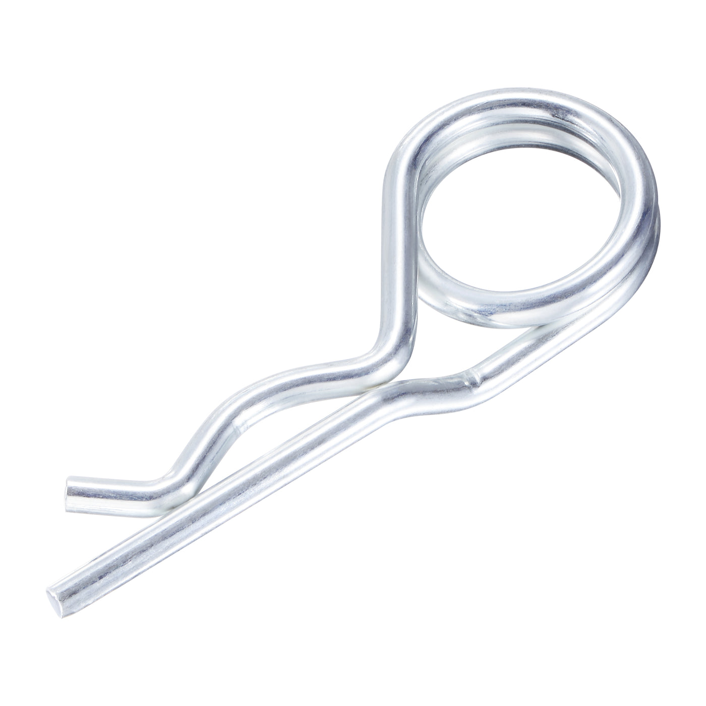 Harfington R-Clip Pins - R Shaped Spring Cotter Pin Zinc-plating Trailer Tractor Mower Fastener Hardware