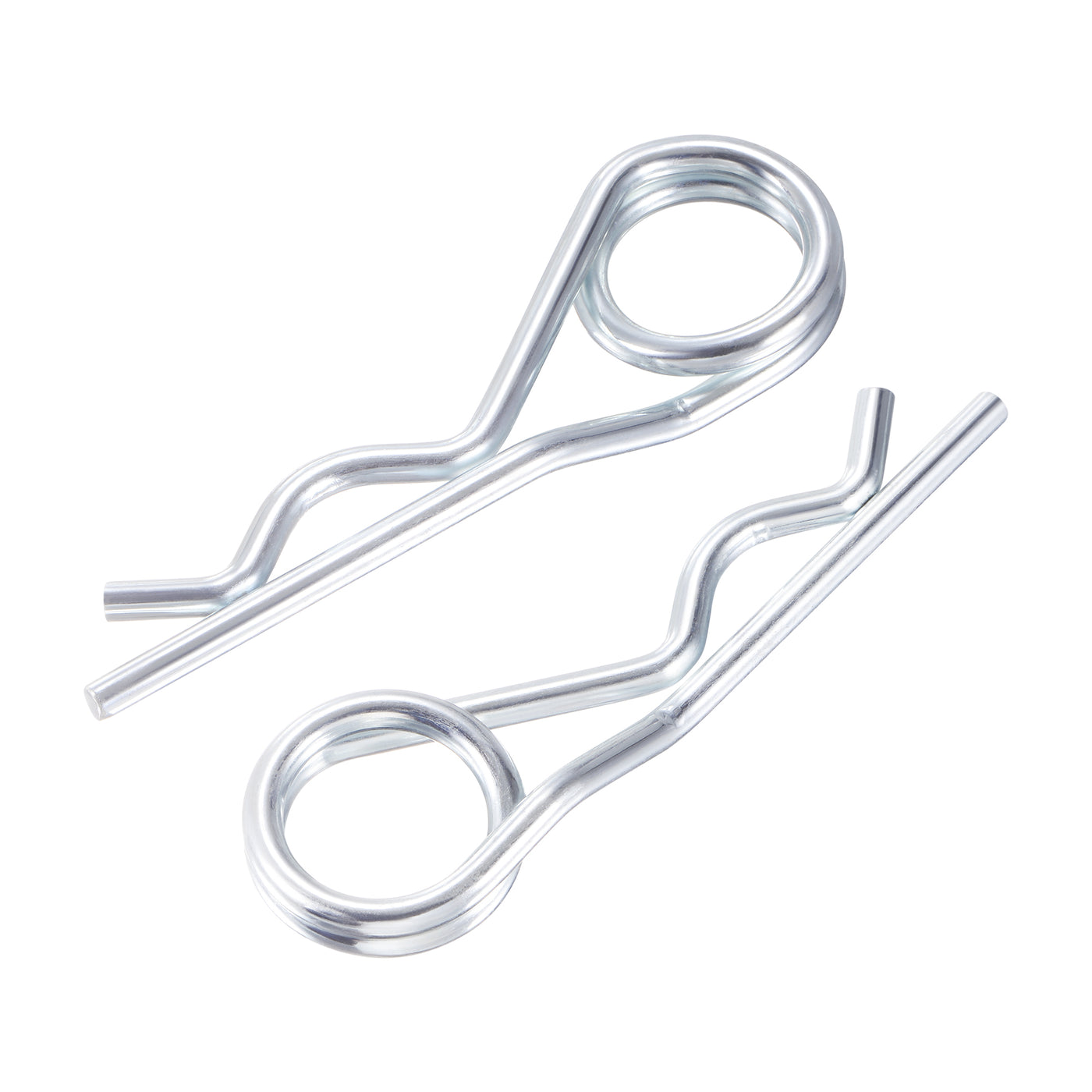 Harfington R-Clip Pins - R Shaped Spring Cotter Pin Zinc-plating Trailer Tractor Mower