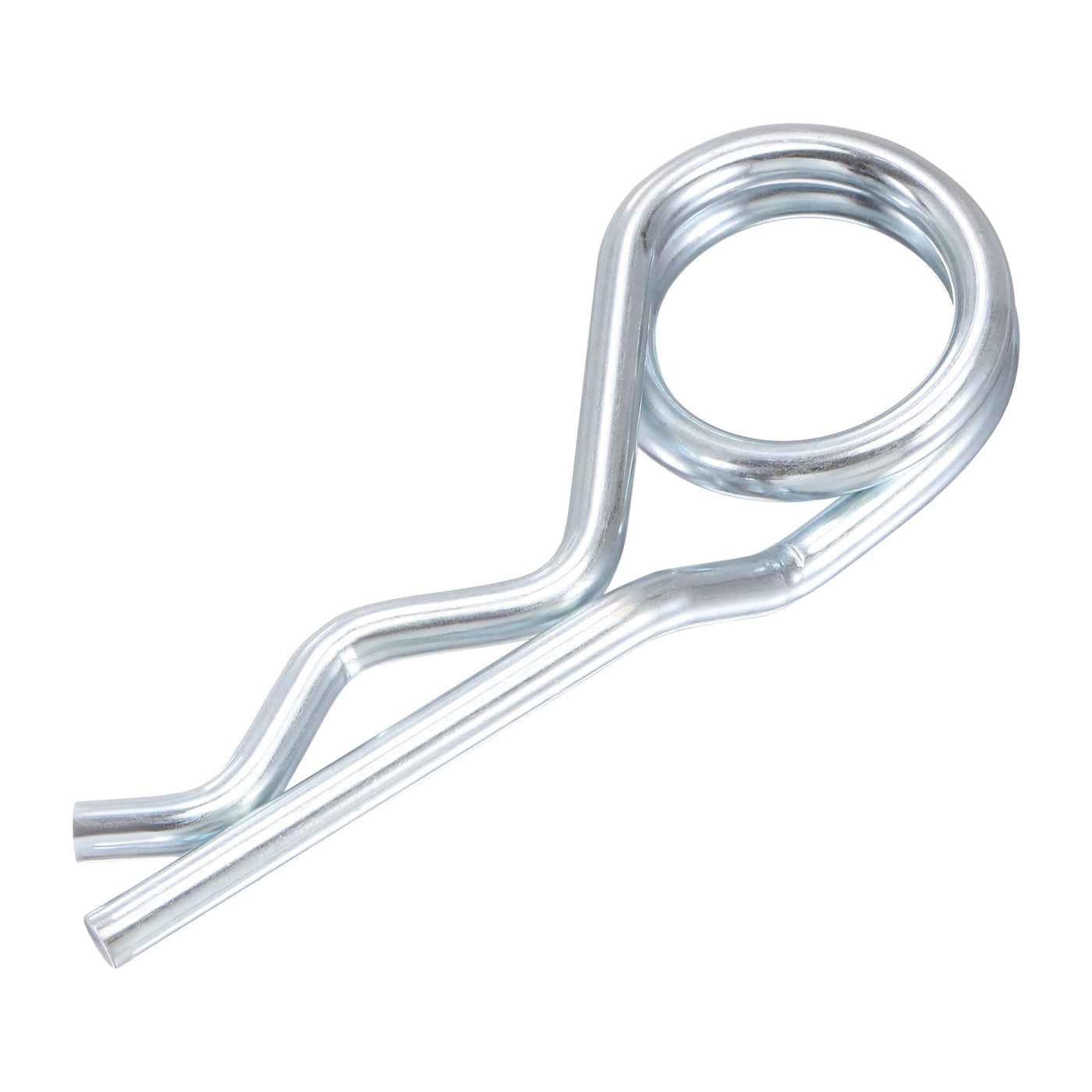 Harfington R-Clip Pins - R Shaped Spring Cotter Pin Zinc-plating Trailer Tractor Mower Fastener Hardware
