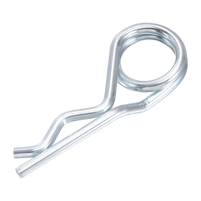 Harfington R-Clip Pins - R Shaped Spring Cotter Pin Zinc-plating Trailer Tractor Mower Fastener Hardware