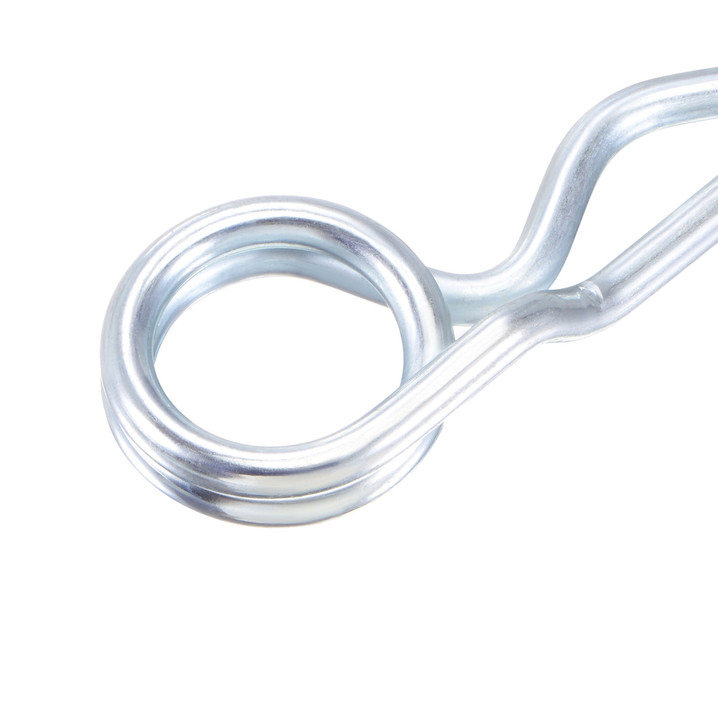 Harfington R-Clip Pins - R Shaped Spring Cotter Pin Zinc-plating Trailer Tractor Mower Fastener Hardware