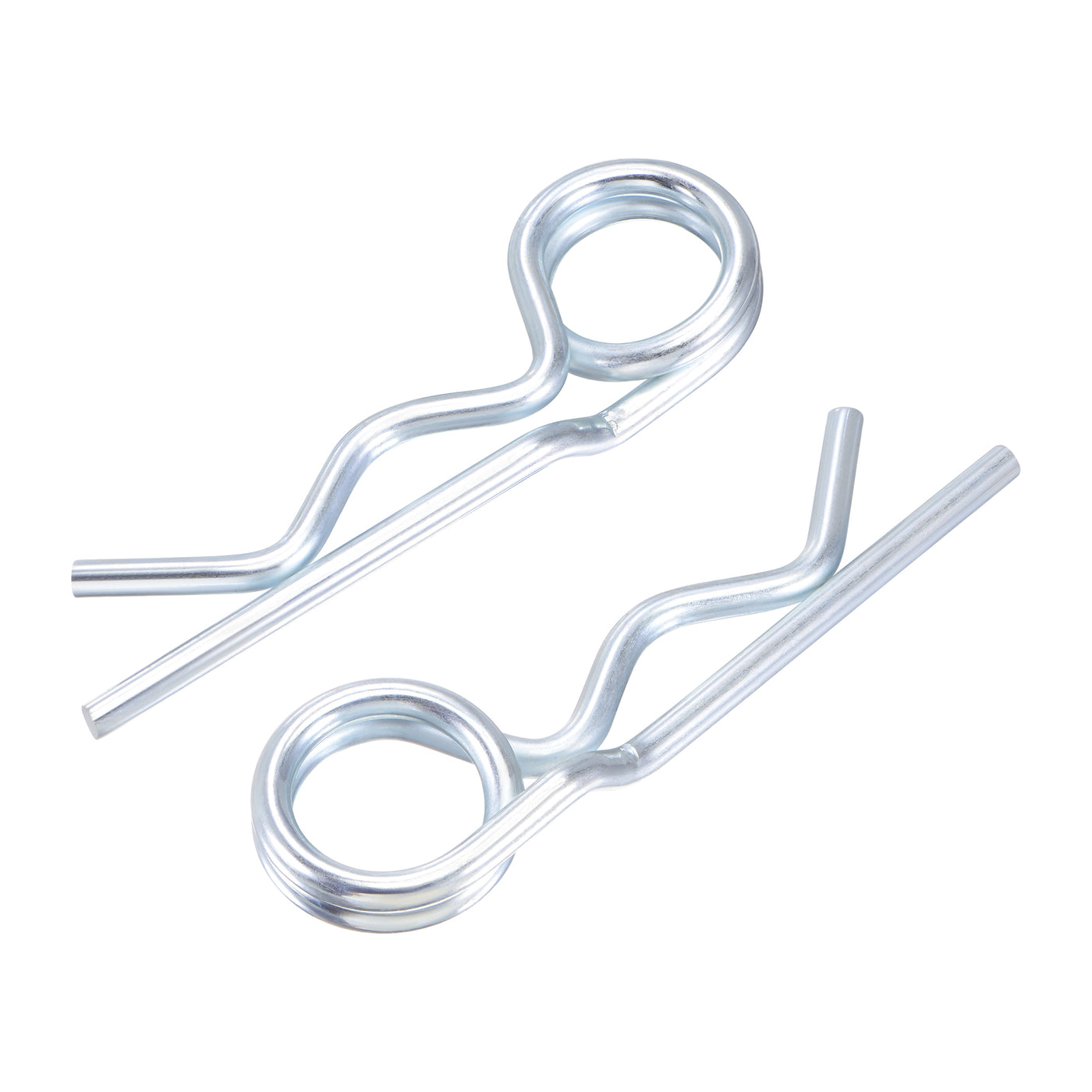 Harfington R-Clip Pins - R Shaped Spring Cotter Pin Zinc-plating Trailer Tractor Mower