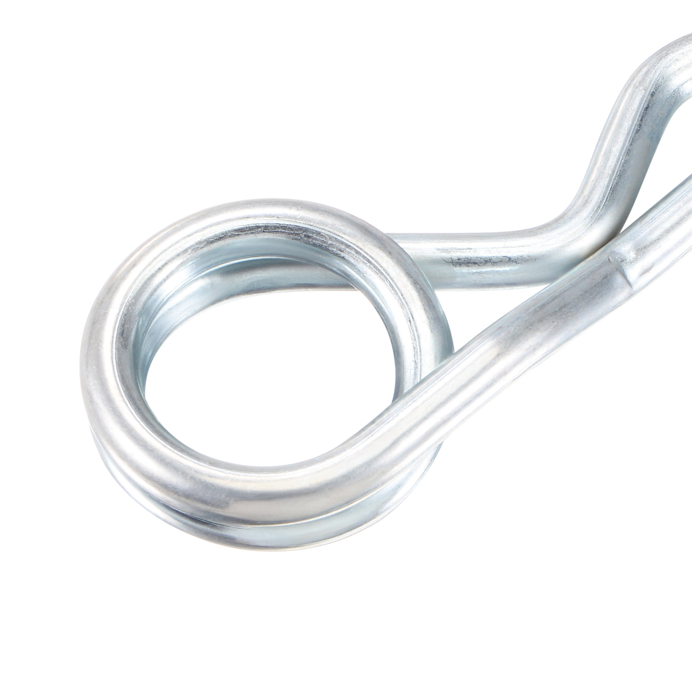 Harfington R-Clip Pins - R Shaped Spring Cotter Pin Zinc-plating Trailer Tractor Mower Fastener Hardware
