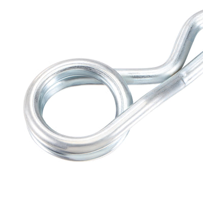 Harfington R-Clip Pins - R Shaped Spring Cotter Pin Zinc-plating Trailer Tractor Mower Fastener Hardware