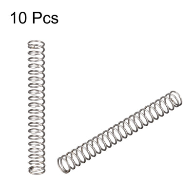 Harfington Uxcell Compressed Spring, Free Length,2.6N Load Capacity,Gray,10pcs