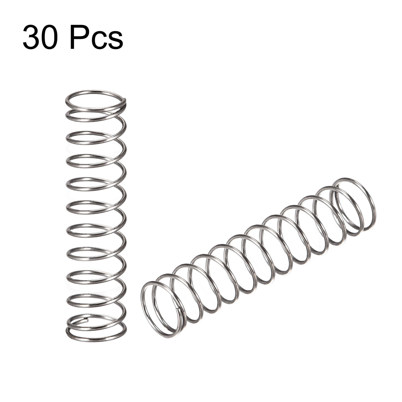 uxcell Uxcell Compressed Spring,Free Length,1.5N Load Capacity,Gray,30pcs