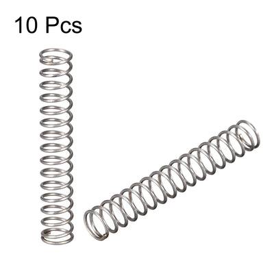 Harfington Uxcell Compressed Spring, Free Length,10.6N Load Capacity,Grey,10pcs