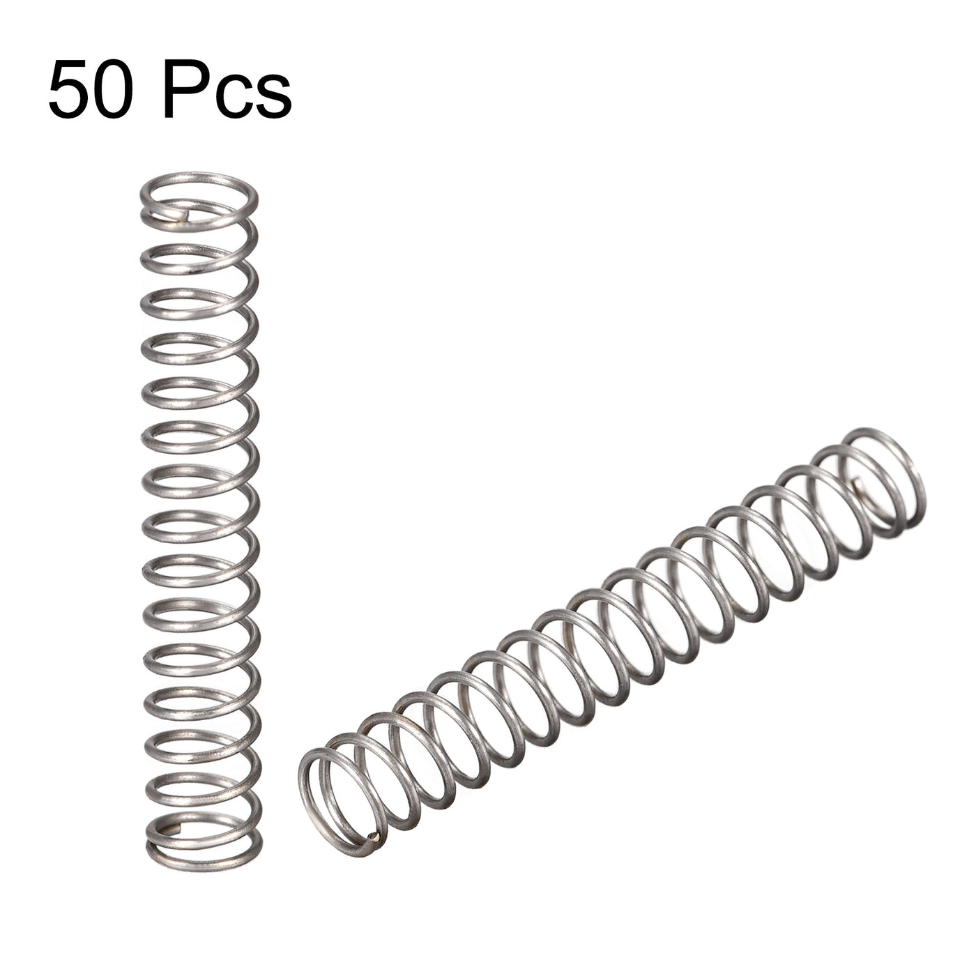 uxcell Uxcell Compressed Spring,Free Length,10.6N Load Capacity,Gray,50pcs