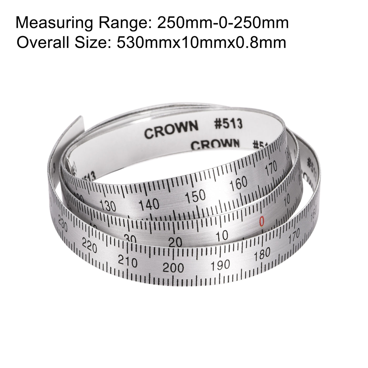 Harfington Center Finding Ruler Table Sticky Adhesive Tape Measure, Aluminum Track Ruler with Holes