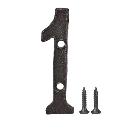 Harfington House Number, Cast Iron Number for Home Hotel Mailbox Address Sign