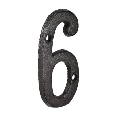 Harfington House Number, Cast Iron Number for Home Hotel Mailbox Address Sign