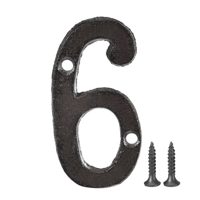 Harfington House Number, Cast Iron Number for Home Hotel Mailbox Address Sign