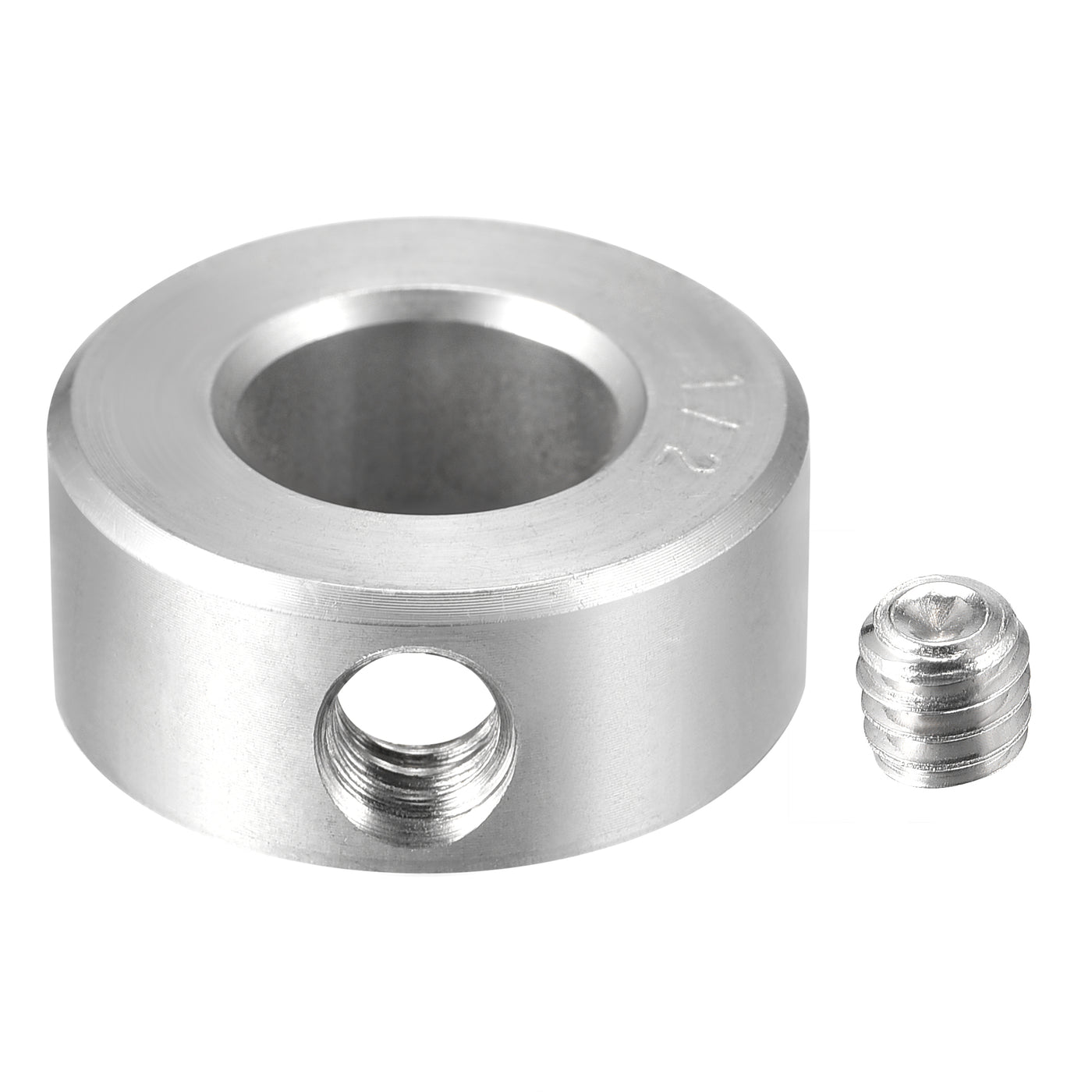 Harfington Drill Stop 1/2"  I.D. Stainless Steel for Set Screws Chuck Woodworking Drill Bits Depth Holder 2Pcs