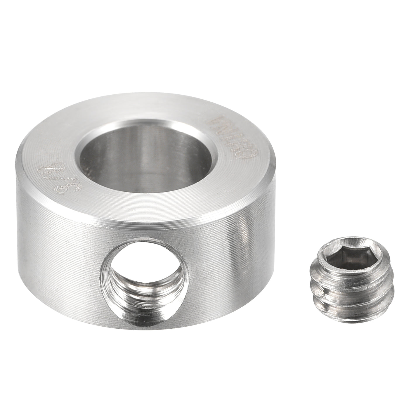 Harfington Drill Stop 3/8"  I.D. Stainless Steel for Set Screws Chuck Woodworking Drill Bits Depth Holder 2Pcs